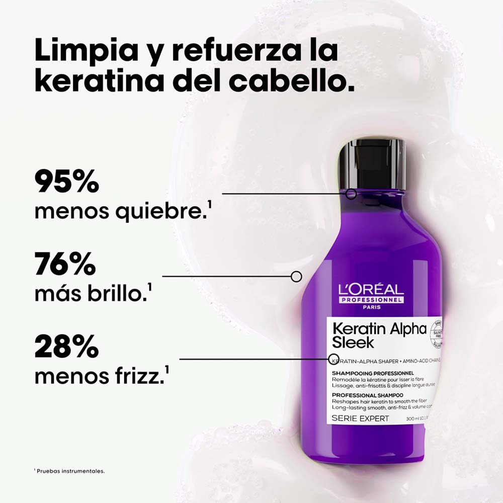 SHAMPOO PROFESIONAL ANTI-FRIZZ KERATIN ALPHA SLEEK (SHAMPOO ANTI-FRIZZ)